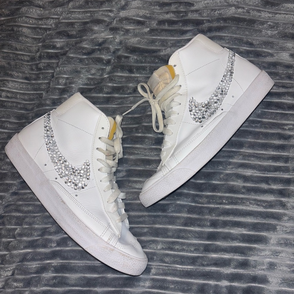 Nike Women's Blazer High-Top Sneakers with Gems Size 10
